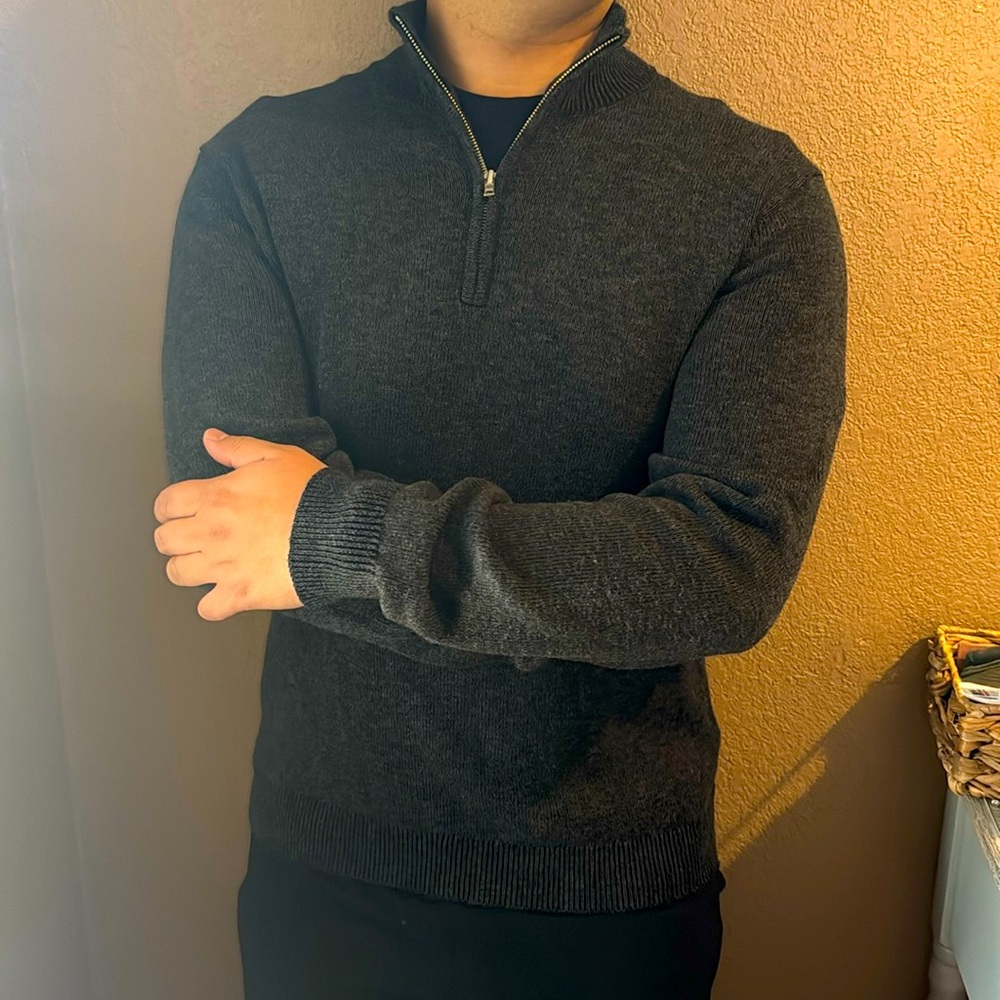 Men’s Goodfellow sweater, Size Large, quarter zip, NWT
